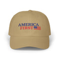 America First/Massie 2028 Dad Cap (White/Stone/Khaki, Embroidered)
