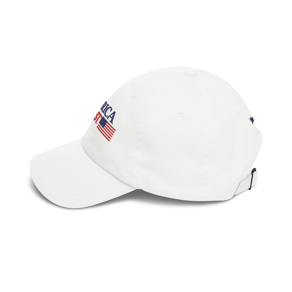 America First/Massie 2028 Dad Cap (White/Stone/Khaki, Embroidered)