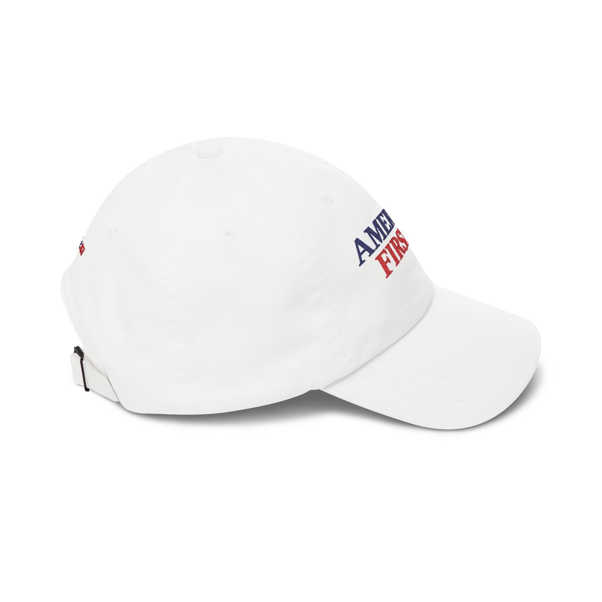 America First/Massie 2028 Dad Cap (White/Stone/Khaki, Embroidered)