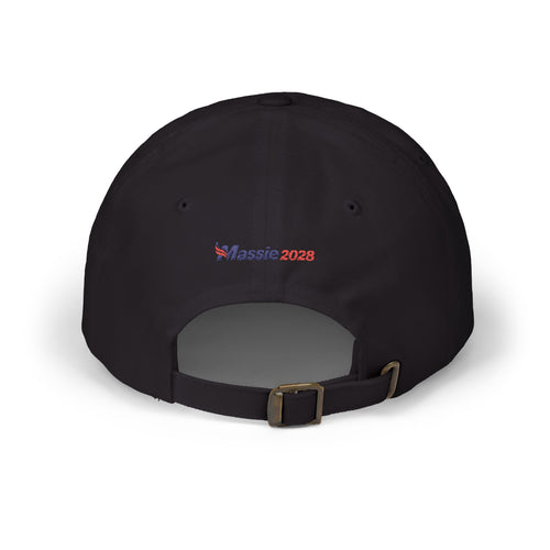 America First/Massie 2028 Dad Cap (Black, Embroidered)