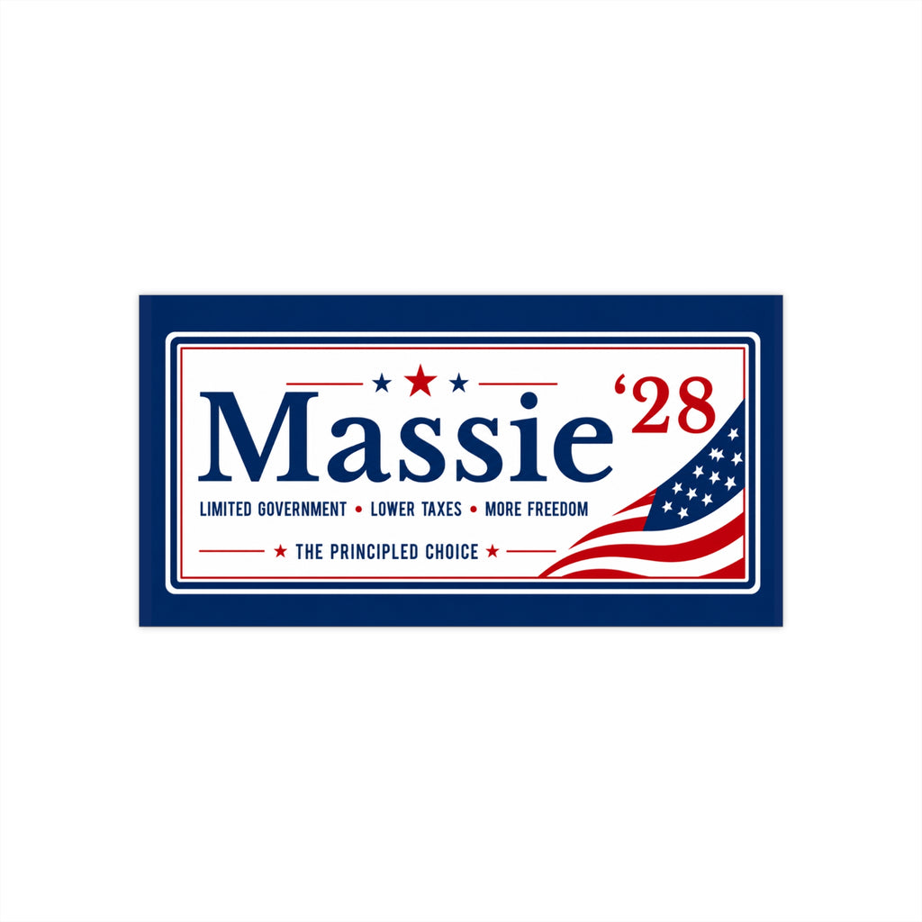 Massie '28 Campaign Bumper Sticker (7.5x3.75")